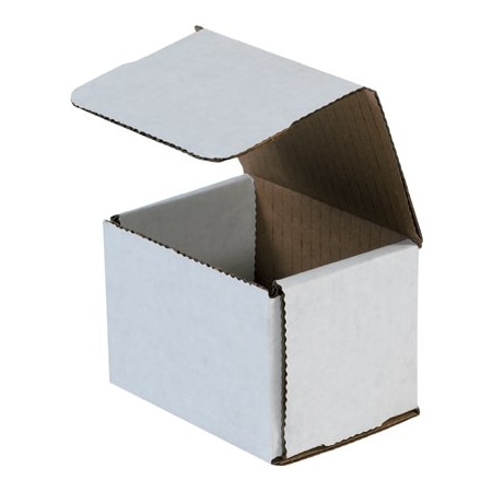 Bsc Preferred 4 x 3 x 3'' White Corrugated Mailers, 50PK BUY00025350
